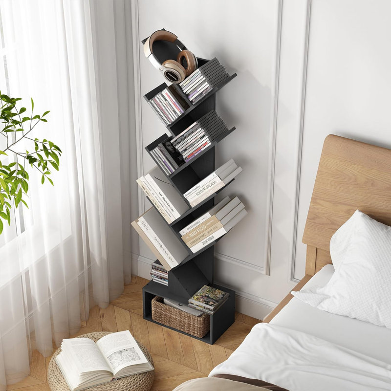 Jamod Book Cabinet Bookcase, Black