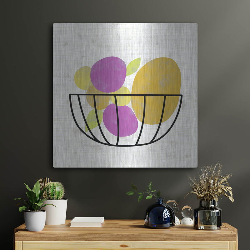  «Fruitilici 3» par Chariklia Zarris, art mural en métal, 24 po x 24 po, H 24 po x l 24 po
