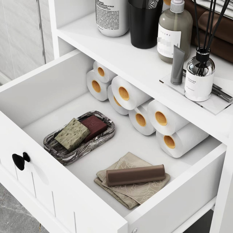 Armoire de trieuse à lessive blanche Space