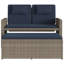 Banc de patio inclinable avec coussins vidaXL-99049280