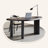 Black Oval Solid Wood Desks-108511064