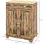 Buffet Modern Kitchen - brun rustique avec comptoir en bois massif. 2 tiroirs, portes, tablette réglable. Unité de rangement. Armoire de comptoir et de rangement l 26,75 po x P 15,75 po. H 33,5 po. Convient à l'entrée, à la salle à manger.