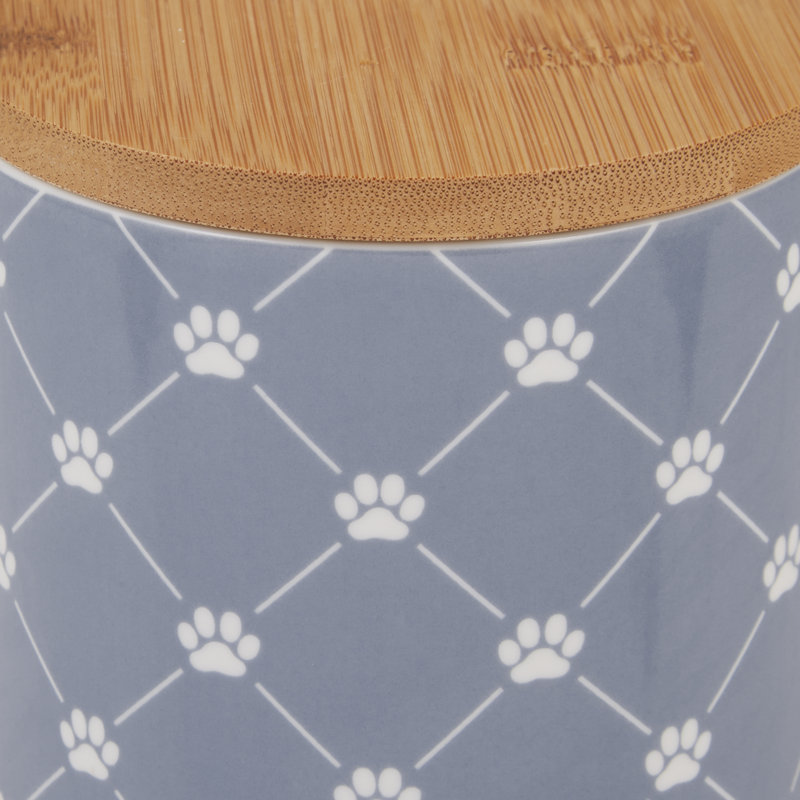 Ceramic / Porcelain Jar, Stonewash Blue