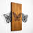 Elegant Decorative Wooden Wall Accessory, Walnut & Black, 29.1 x 22.8 inches | 100% Wooden (Thickness: 1.2 inches) & Metal (Thickness: 0.06 inches) | Easy Wall Mounting, Perfect for Modern Home Décor