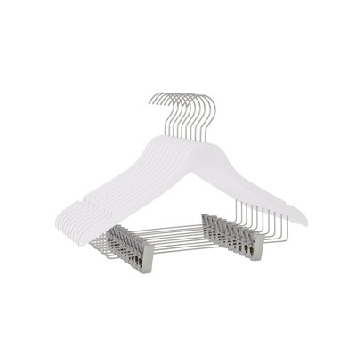 Wood Non-Slip Hangers With Clips