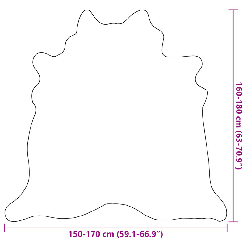 Bryan Cowhide 150cm X 170cm Area Rug