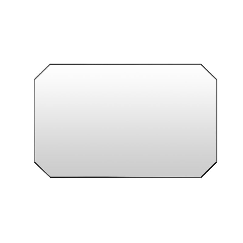 Miroir mural de salle de bain Kellett, Noir mat, 29,5 po x 48 po
