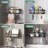 6 Pack  Capacity Bathroom Organizers and Storage, Adhesive Shower Caddy, Large No Drilling Wall-Mounted Basket, Black