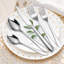 Ensemble de couverts 40 pièces en acier inoxydable pour 8 personnes, coutellerie noire robuste avec poignées épaisses, idéal pour les restaurants, les fêtes et la cuisine de tous les jours-482613093