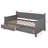 Twin Size Wood Daybed With 2 Storage Drawers, Wooden X-Shaped Bed Frame, Twin Storage Bed For Living Room, Bedroom-1821258623