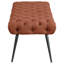 Galiano Black Upholstered Tufted Bench-1827934733