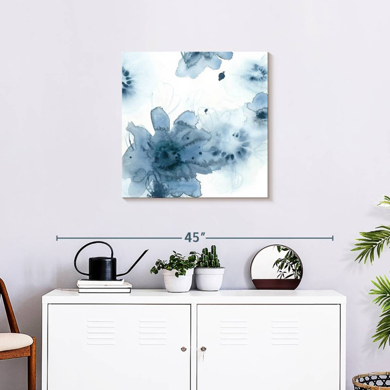 Indigo aquatique II, H 24 po x l 24 po