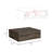 Milano Floating Nightstand , End Table, Side Table Wall-Mounted With Drawer- Dark Brown -Bedroom, Nightstand