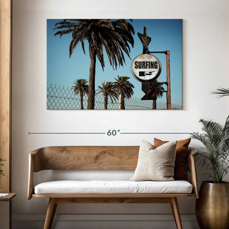 Signe de spot de surf Senne, H 32 po x l 48 po