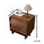 Table de chevet Mid-Century moderne avec 2 tiroirs, table de chevet en bois de noyer de 21,65 po, petite armoire de rangement pour la chambre à coucher ou le salon