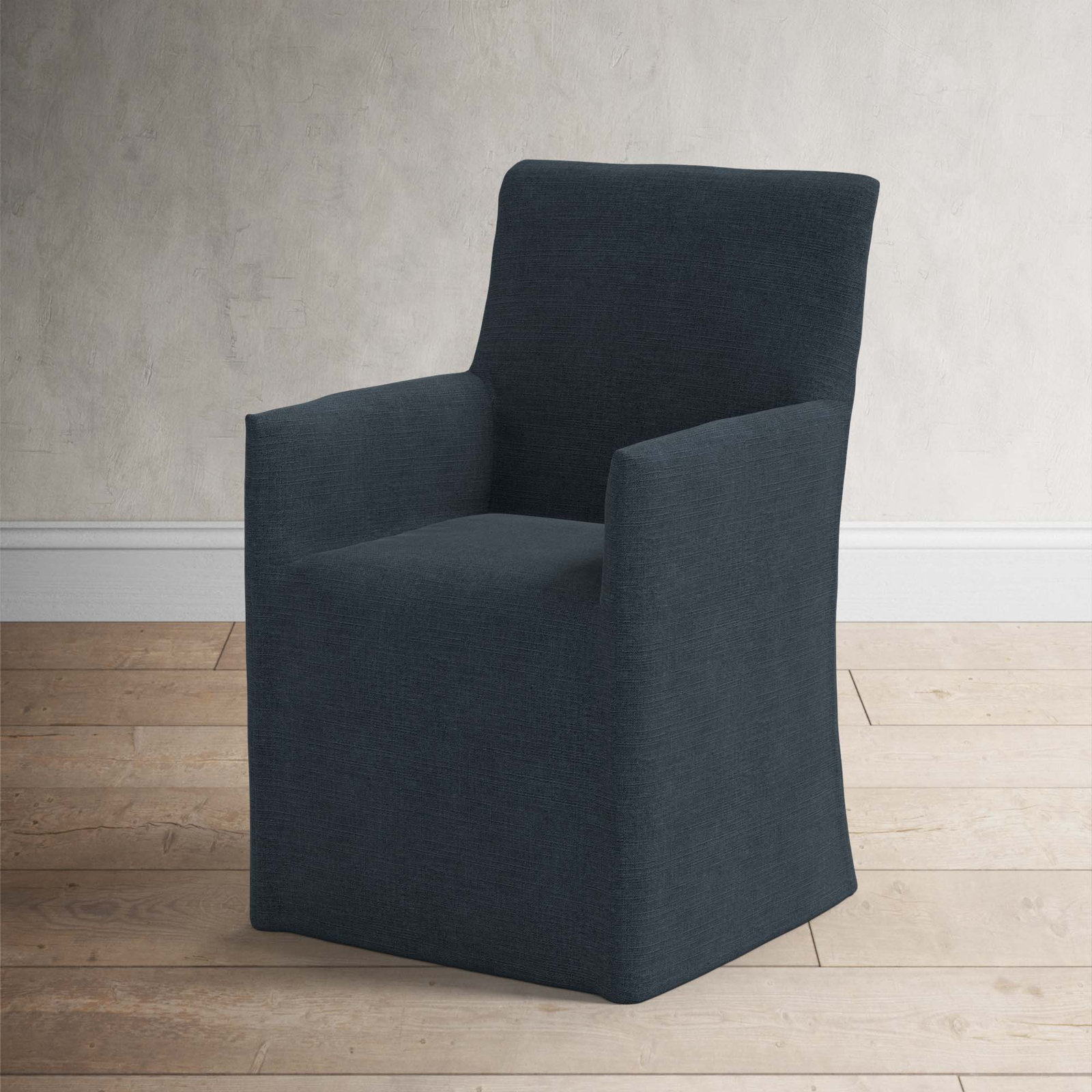 Silvia Dining Chair, Classic Navy Linen