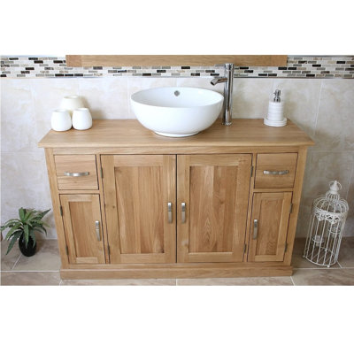 Edmonds 1230 mm Freestanding Single Vanity with Vessel Ceramic Basin