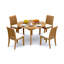 Lagos Outdoor 5 - Piece Teak Dining Set