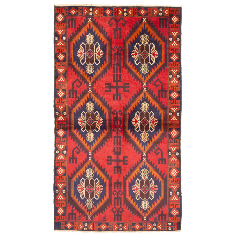 Rizbaft Red Rug 3'6" x 6'6"