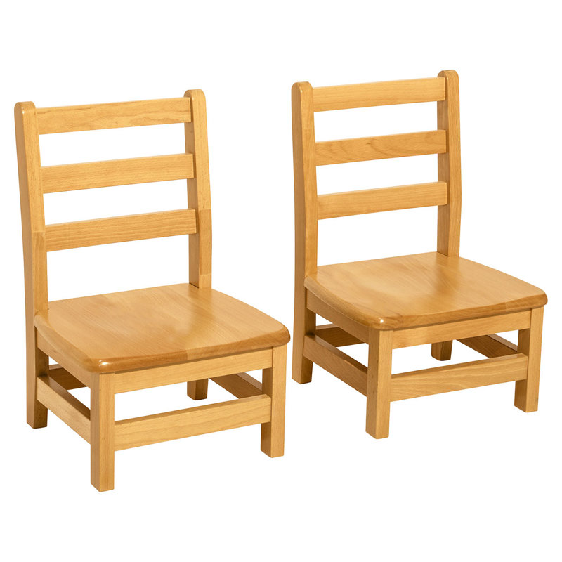 Hysell Kids Wood Desk Or Activity Chair Desk / Activity Chair and Ottoman, 20" H x 14" W x 13" D, Natural