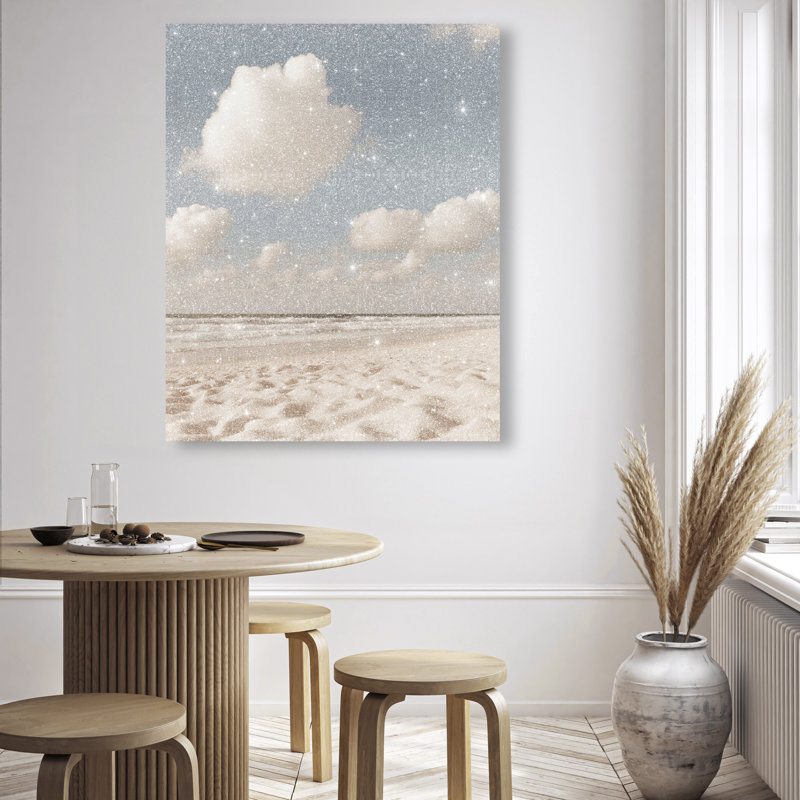 Ivory Ripples I Canvas Landscape & Nature Print by Oliver Gal, Black Frame, 16 x 20, 30"H x 24"W, Gallery Wrapped