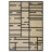 Hennings Geo Blocks and Line Beige/ Black Area Rug-401629506