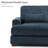 127.6" Modern Corduroy Modular Sofa-357090840