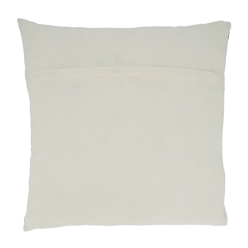 Cotton Parrot Design Throw Pillow Cover, 19.5" x 16", Multicolor