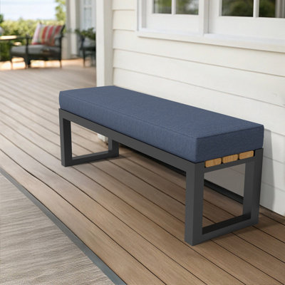 52 Inch Outdoor Bench Cushion, 5" High Density Foam