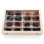 Organisateur de lunettes de soleil en velours, boîte de rangement pour lunettes, boîte de rangement pour lunettes de soleil, vitrine à lunettes avec 8 fentes