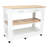 Kitchen Island with Drawer Shelves and Casters-423032431-458546702