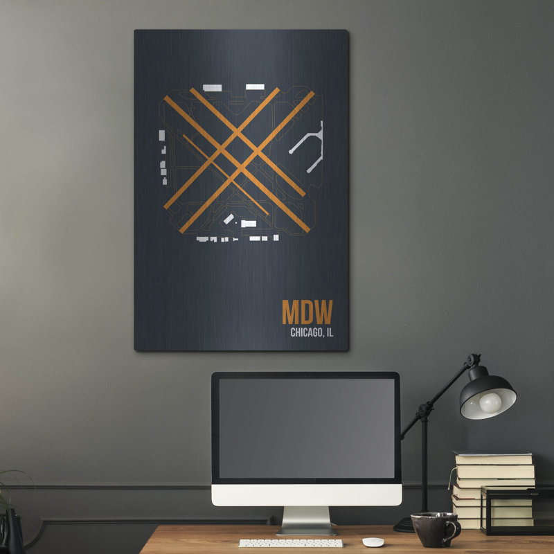 "MDW" par O8, à gauche, H 36 po x l 24 po