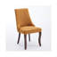 Ensemble de 2 chaises de salle à manger rembourrées à haut dossier avec structure en bois massif Sumdeal