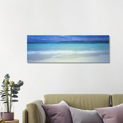 Clouds Over An Ocean, Great Barrier Reef, Queensland, Australia by Panoramic Images - Wrapped Canvas Panoramic Print