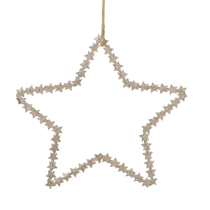 20cm Metal Astrology & Stars Holiday Shaped Ornament