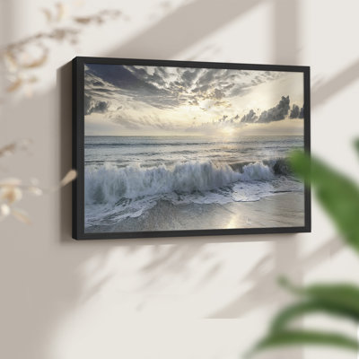 Soft Tides I -Framed Print - Restickable