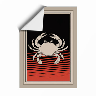 Crab Geometric - Framed Print