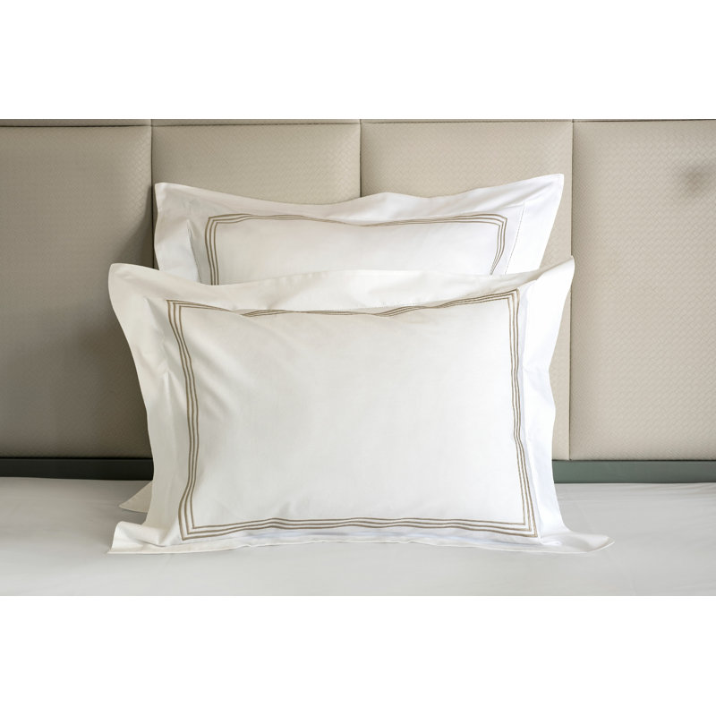 Granduca Sham, Euro, White/Taupe