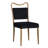 Mid-Century Velvet Dining Chair Set with Wood-Grain Metal Frame-513830237-513830239