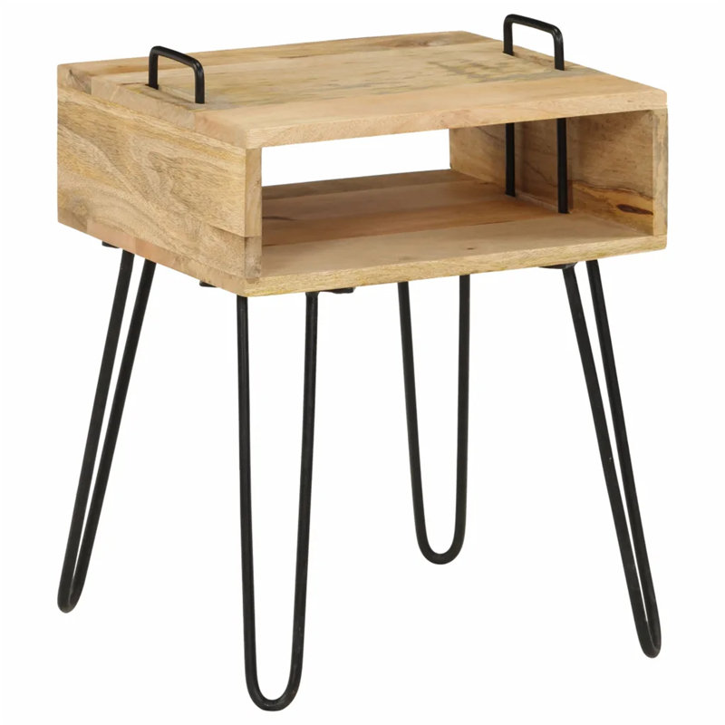 Reyes 40cm W Metal Bedside Table