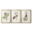 «Pretty Pink Botanicals» - Impression encadrée sur mesure de qualité supérieure - 3 pièces-257937451-257937450