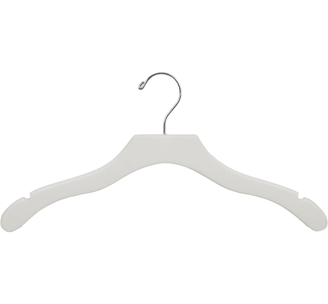 Whittier Wood Standard Hanger for Dress/Shirt/Sweater (Set of 100) Rebrilliant 