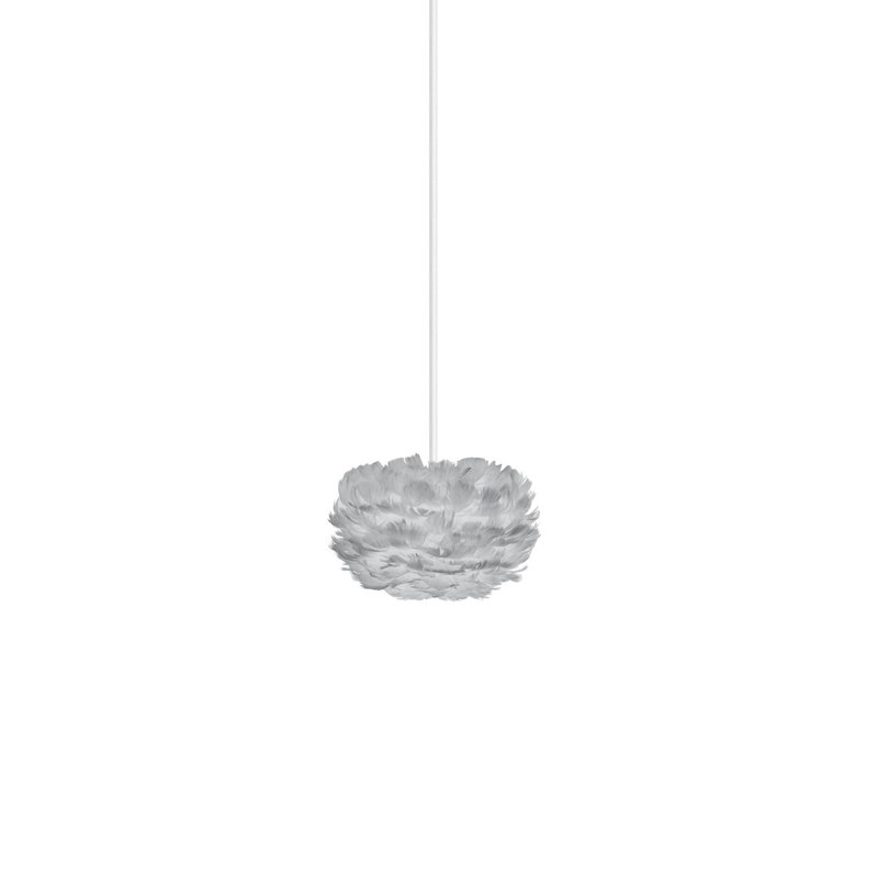 Luminaire sphère suspendu 1 voyant unique Homan, blanc, H 7,9 po x l 13,8 po x P 13,8 po, blanc