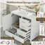 Armoire de rangement moderne de 36 po avec cadre en pin massif, 1 porte à fermeture douce et 3 tiroirs, armoire de rangement moderne-1090998986