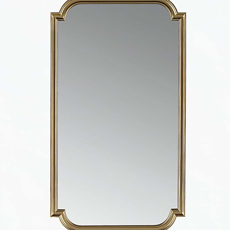 Miroir mural doré