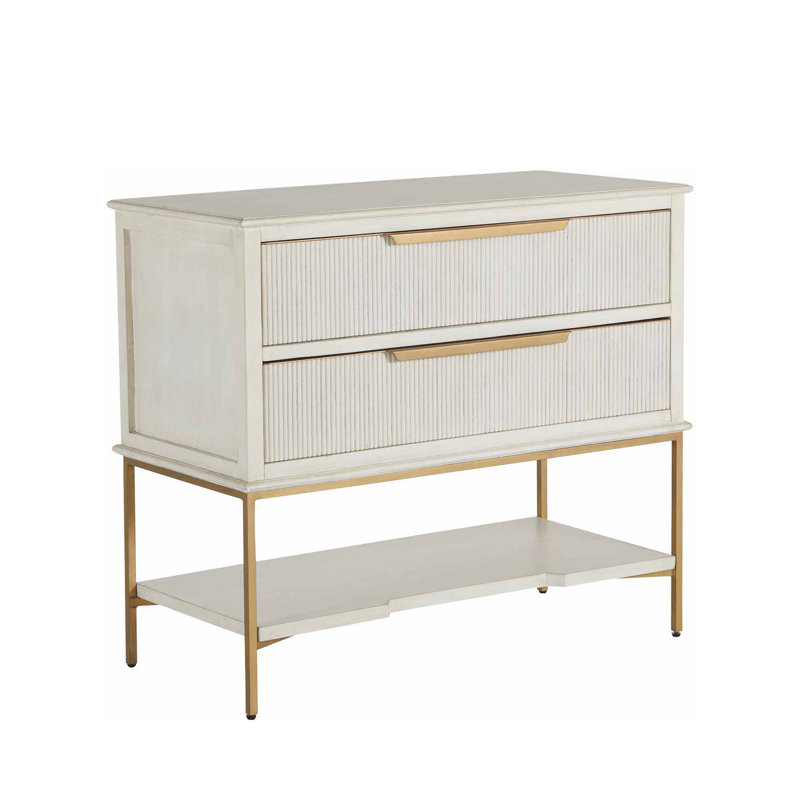 Riggs 2 - Drawer Iron Nightstand
