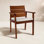 Brighton Wood Premium All-Weather Wicker Outdoor Dining Armchair with Cushion