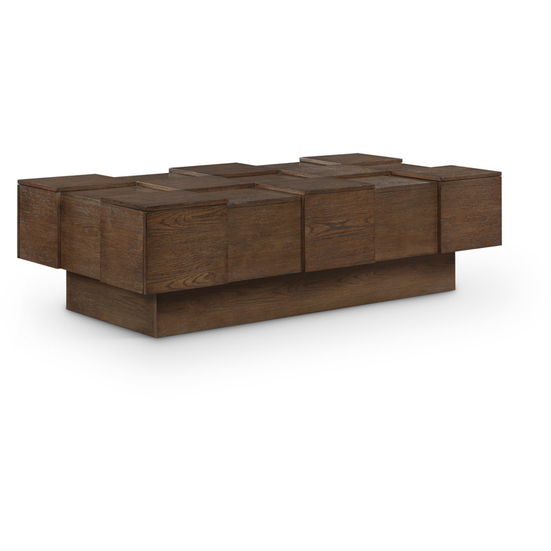 Anzio Oak Veneer Coffee Table, Brown