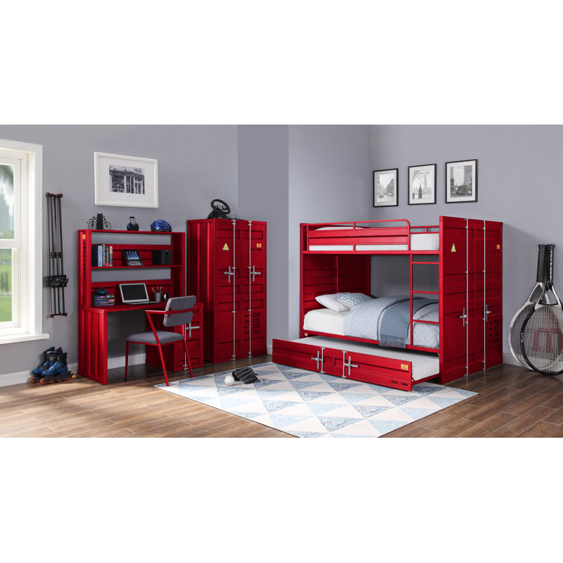 Parke 34 " W Armoire, Red