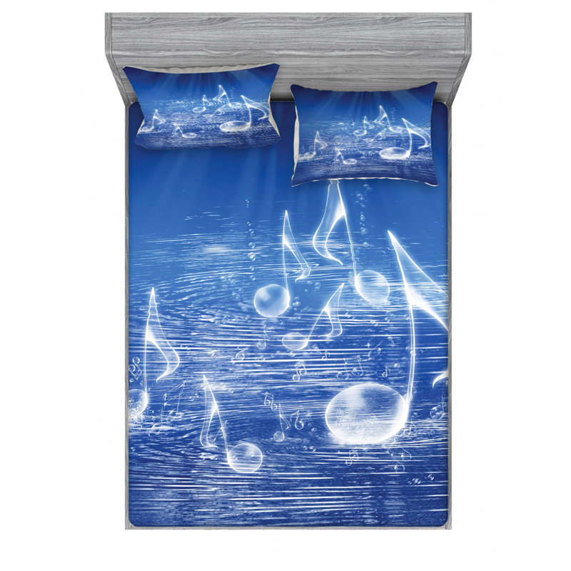 Microfiber Sheet Set, Queen Sheet Set with Fitted Sheet